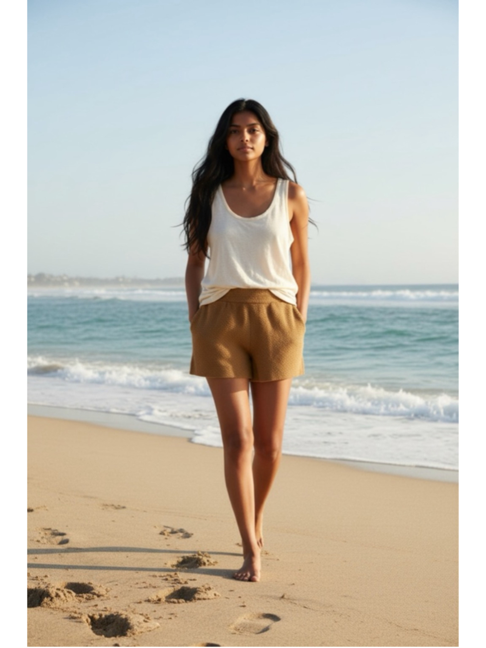 Women's Madewell Brown Knit Pull-On Shorts XXS